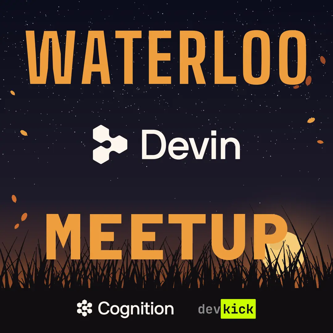 Waterloo Devin Meetup event artwork