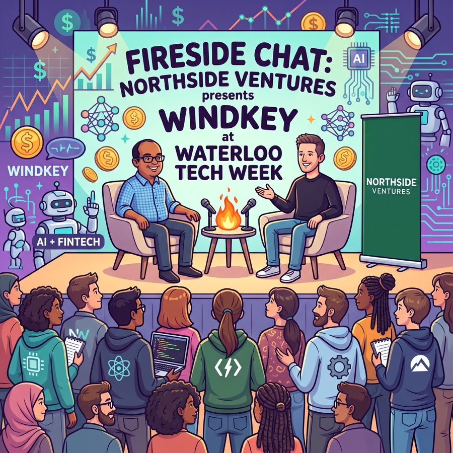Windkey AI fireside chat event artwork